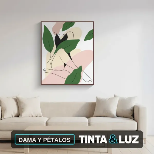 DAMA Y PÉTALOS