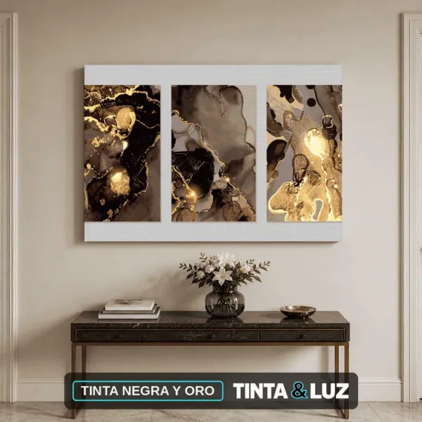 TINTA NEGRA Y ORO