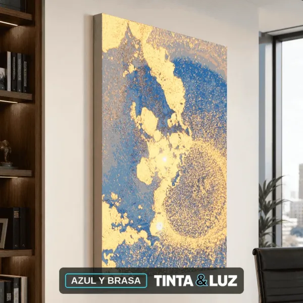 AZUL Y BRASA