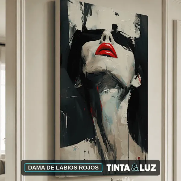 DAMA DE LABIOS ROJOS