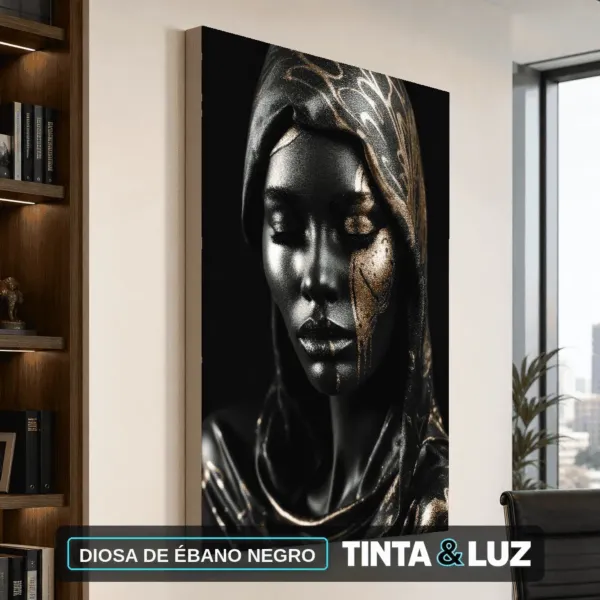 DIOSA DE ÉBANO NEGRO