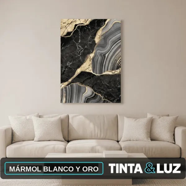 MÁRMOL BLANCO Y ORO