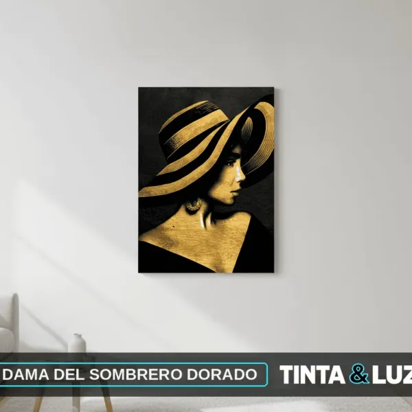 DAMA DEL SOMBRERO DORADO