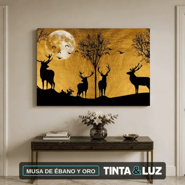 MUSA DE ÉBANO Y ORO