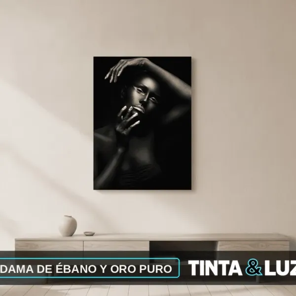 DAMA DE ÉBANO Y ORO PURO