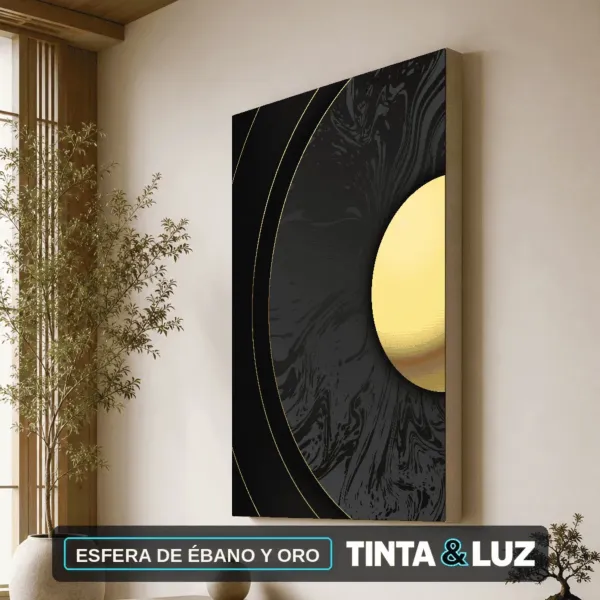 ESFERA DE ÉBANO Y ORO