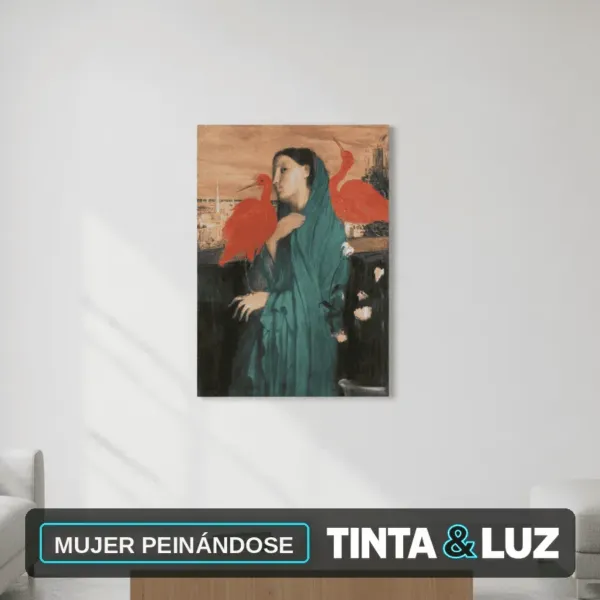 MUJER PEINÁNDOSE