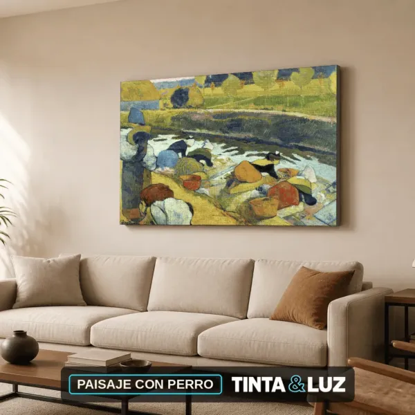 PAISAJE CON PERRO