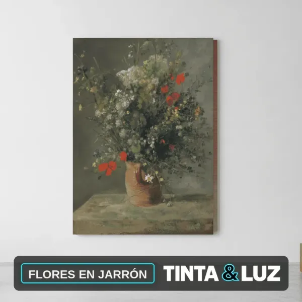 FLORES EN JARRÓN