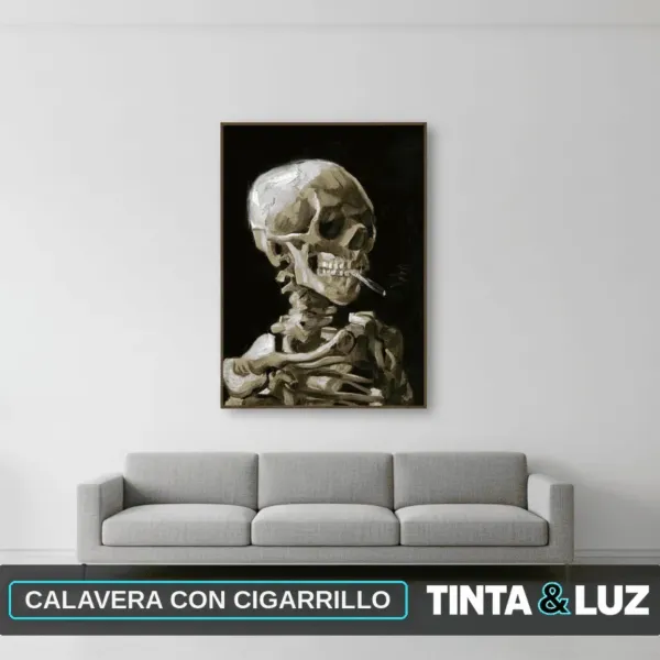 CALAVERA CON CIGARRILLO