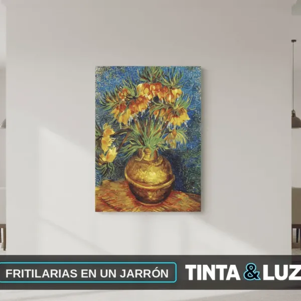 FRITILARIAS EN UN JARRÓN