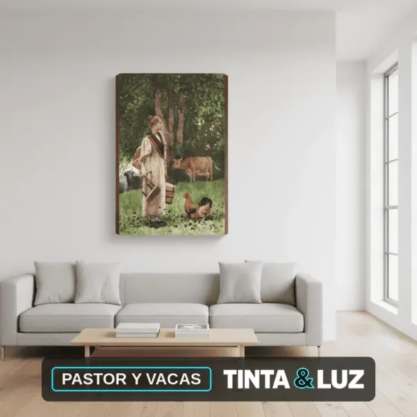 PASTOR Y VACAS