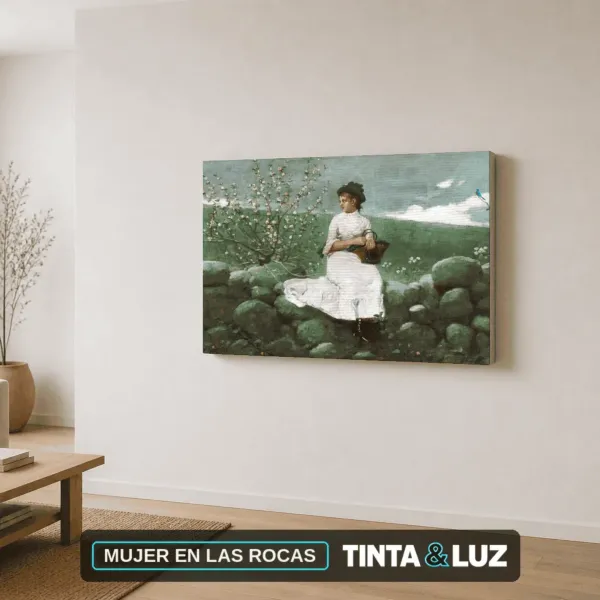 MUJER EN LAS ROCAS