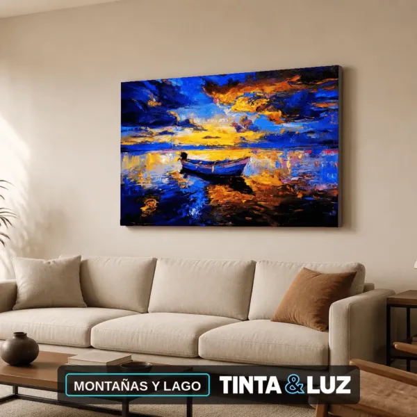 MONTAÑAS Y LAGO