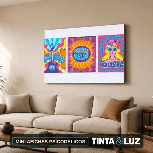MINI AFICHES PSICODÉLICOS
