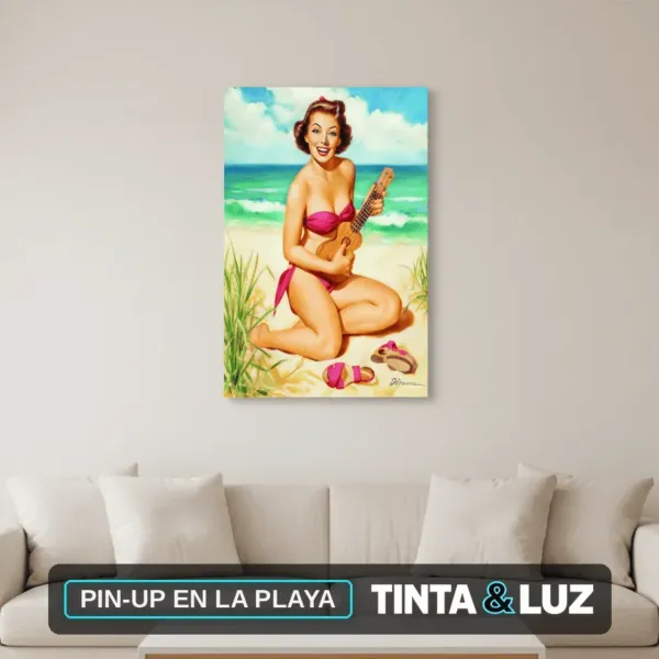 PIN-UP EN LA PLAYA