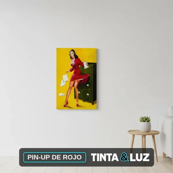 PIN-UP DE ROJO