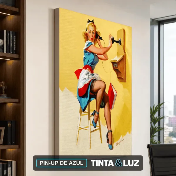 PIN-UP DE AZUL