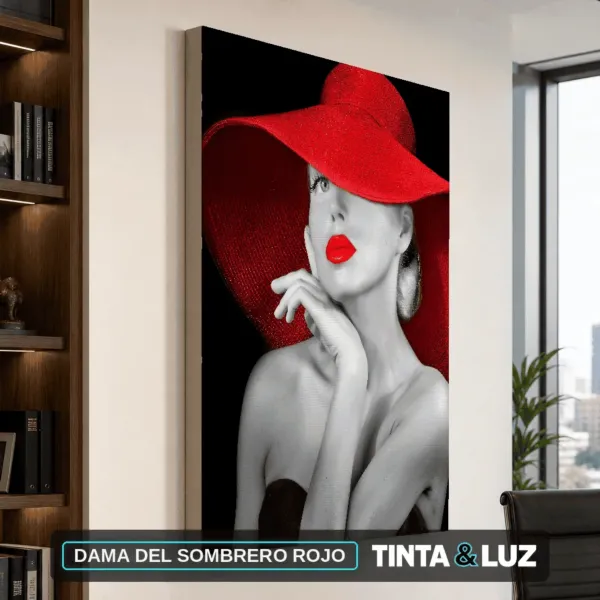 DAMA DEL SOMBRERO ROJO