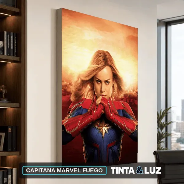 CAPITANA MARVEL FUEGO