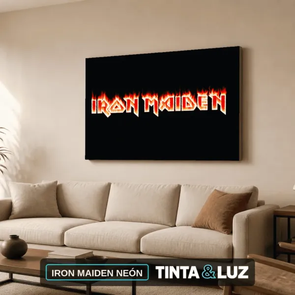 IRON MAIDEN NEÓN