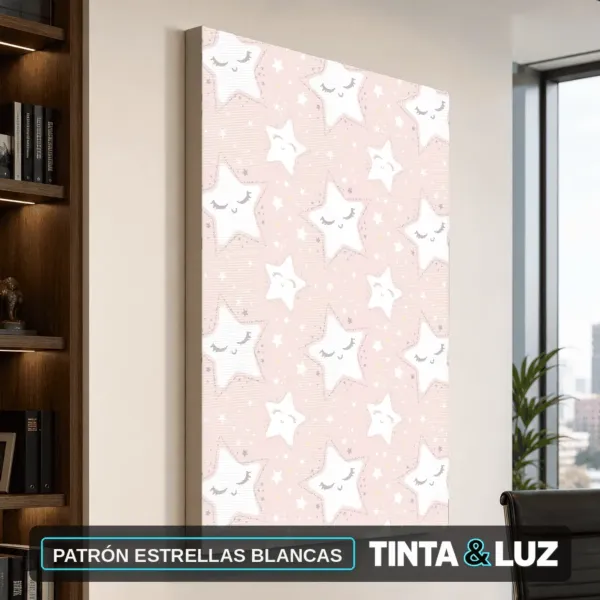 PATRÓN ESTRELLAS BLANCAS