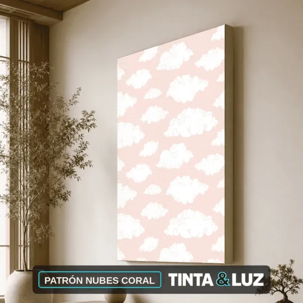 PATRÓN NUBES CORAL