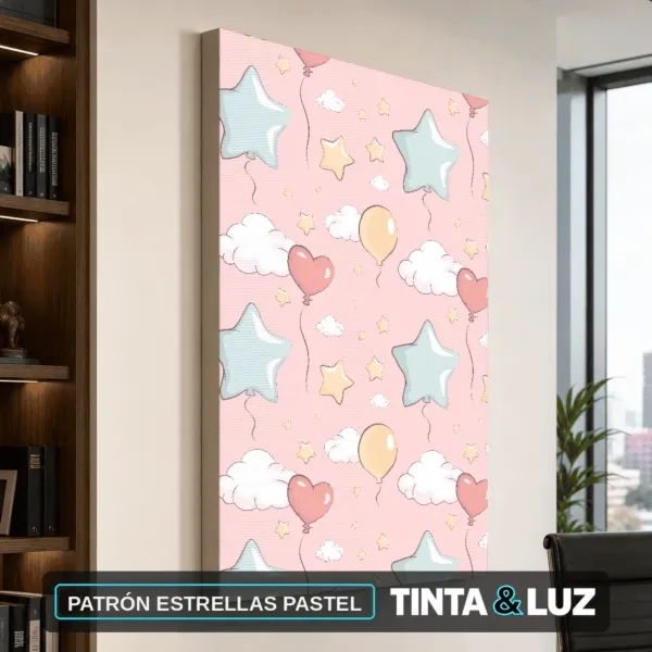 PATRÓN ESTRELLAS PASTEL
