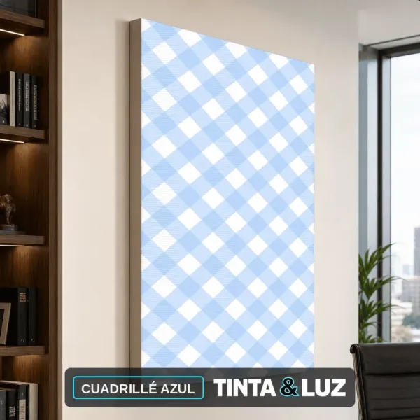CUADRILLÉ AZUL
