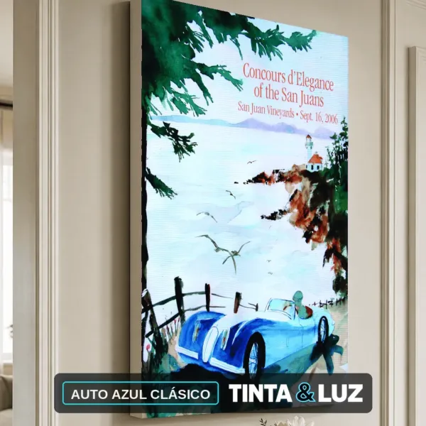 AUTO AZUL CLÁSICO