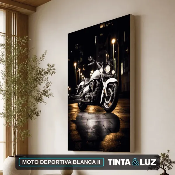 MOTO DEPORTIVA BLANCA II