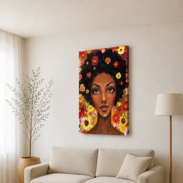AFRO Y FLORES