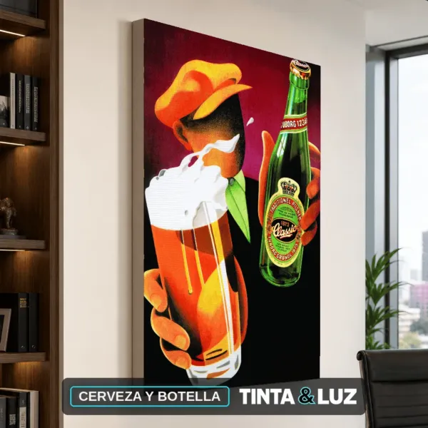 CERVEZA Y BOTELLA