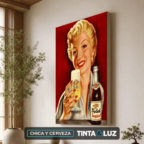CHICA Y CERVEZA