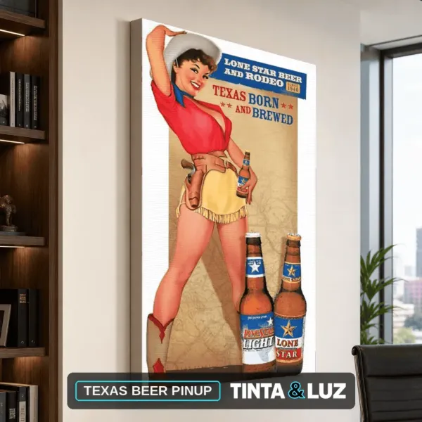 TEXAS BEER PINUP
