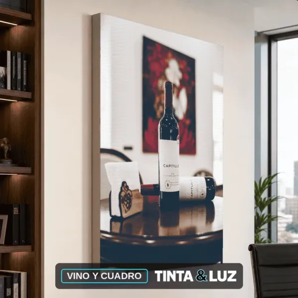 VINO Y CUADRO