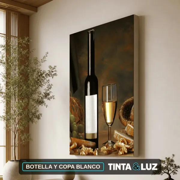 BOTELLA Y COPA BLANCO