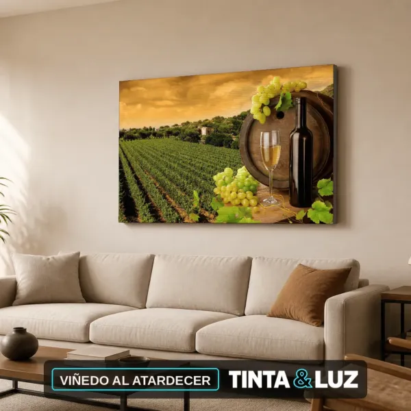 VIÑEDO AL ATARDECER