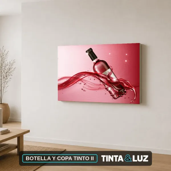 BOTELLA Y COPA TINTO II