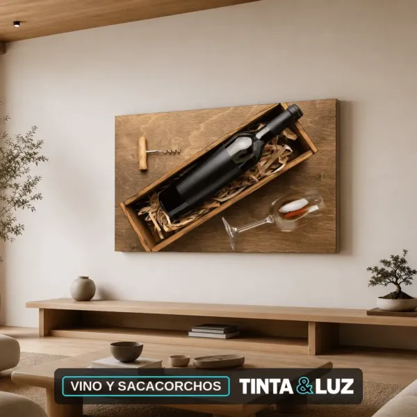 VINO Y SACACORCHOS