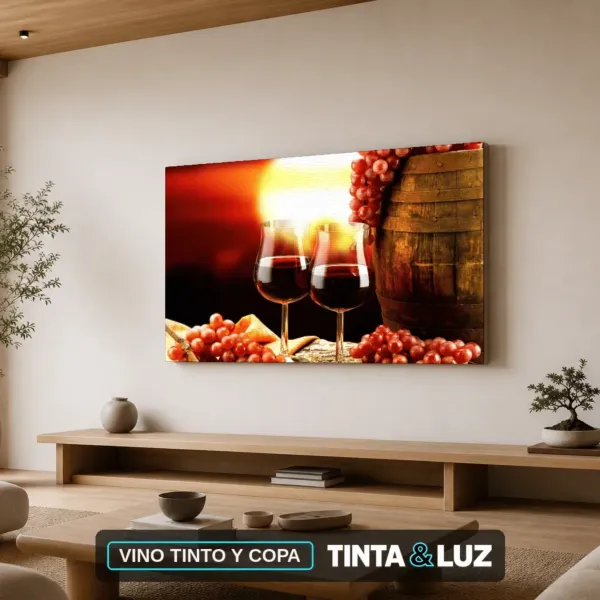 VINO TINTO Y COPA