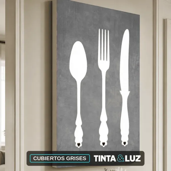 CUBIERTOS GRISES