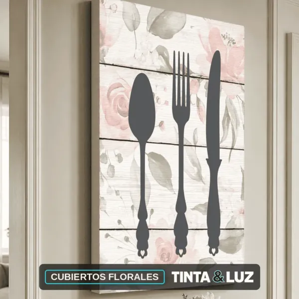 CUBIERTOS FLORALES