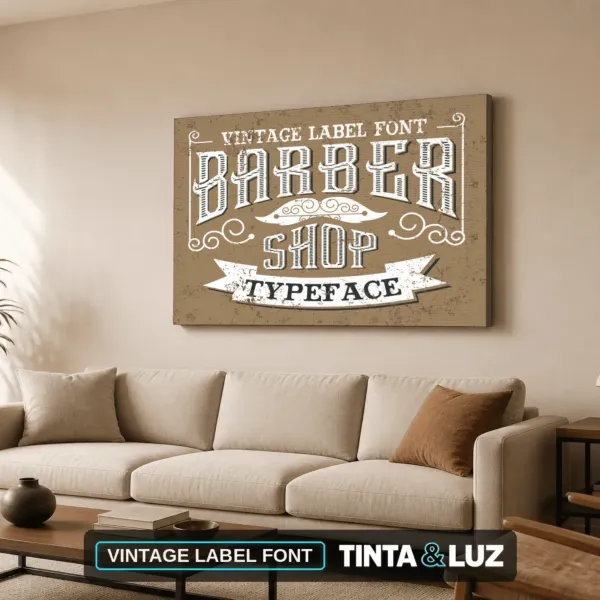 VINTAGE LABEL FONT