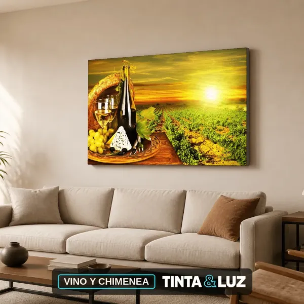 VINO Y CHIMENEA