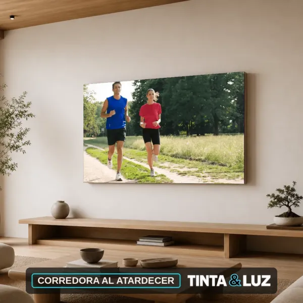 CORREDORA AL ATARDECER