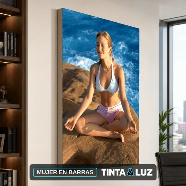 MUJER EN BARRAS
