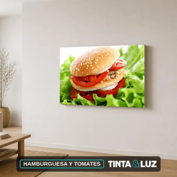 HAMBURGUESA Y TOMATES