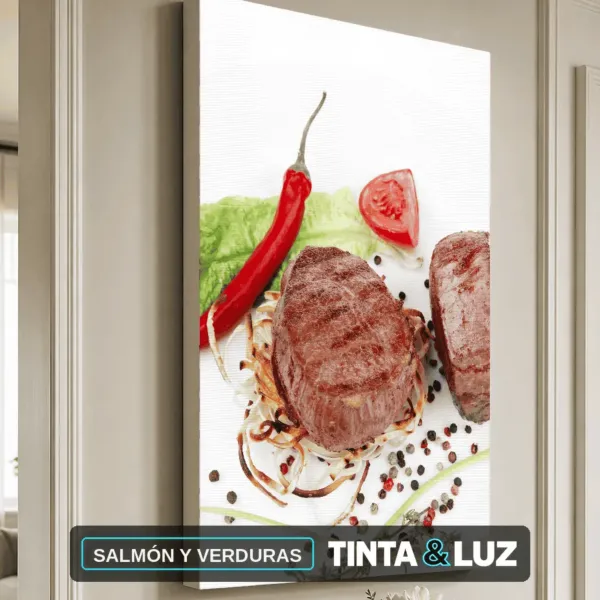 SALMÓN Y VERDURAS