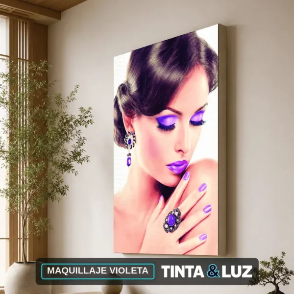 MAQUILLAJE VIOLETA